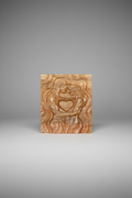 Romantic Wooden Embrace Carving – Custom Couple's Sculpture